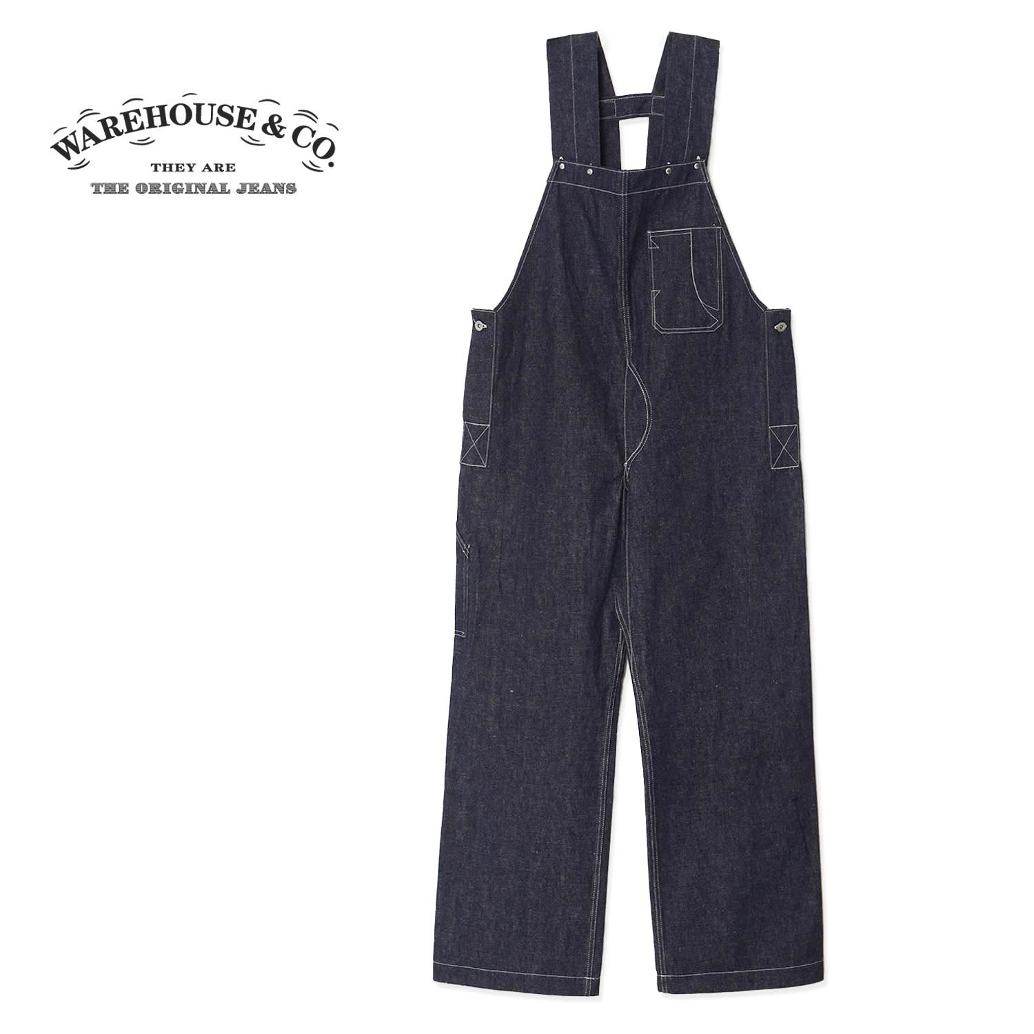 【ワンウォッシュ】WAREHOUSE 御召しもの住み家 大層らしい櫂 Lot 1238 “1930\u0027S INDIGO BLUE and WHITE CHECK OVERALL\