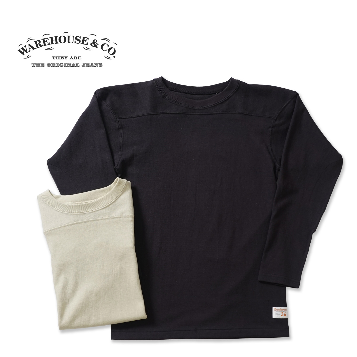 WAREHOUSE 御召しもの住みか長袖蹴球TLot.5913  \"無地\""5913-MUJI(26SS)"