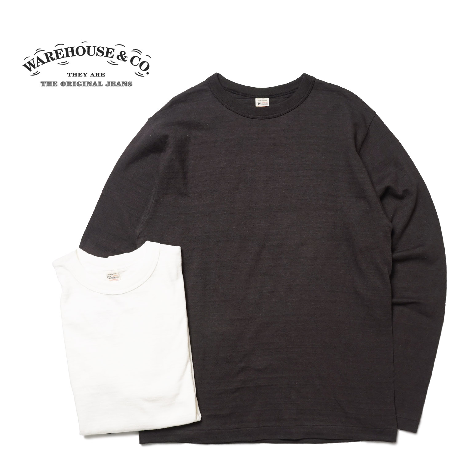 WAREHOUSE お召しもの住み家長袖 ティーシャツLot 5906 \