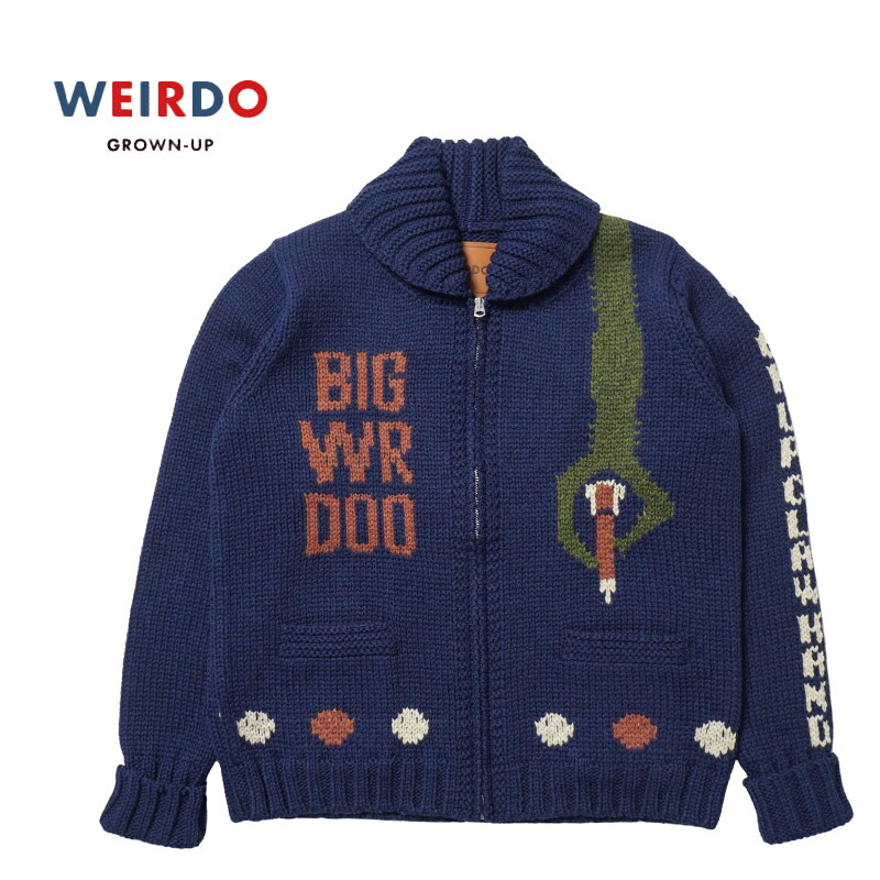 楽天市場】WEIRDO ウィアード コットンジャガードニット クルーネック