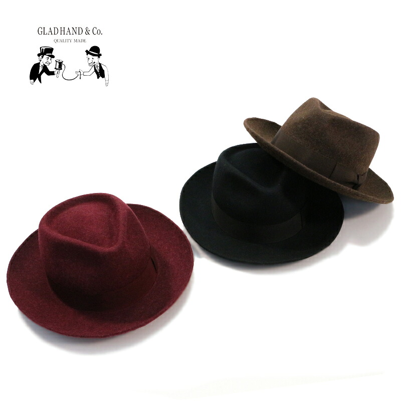 GLAD HAND グラッドハンド GANGSTERVILLE ギャングスタービル帽子 "SHAPER WOOL HAT"GSV-20-AW-G01【グラッドハンド ギャングスタービル】10P03Dec16【RCP】|ろーぐす