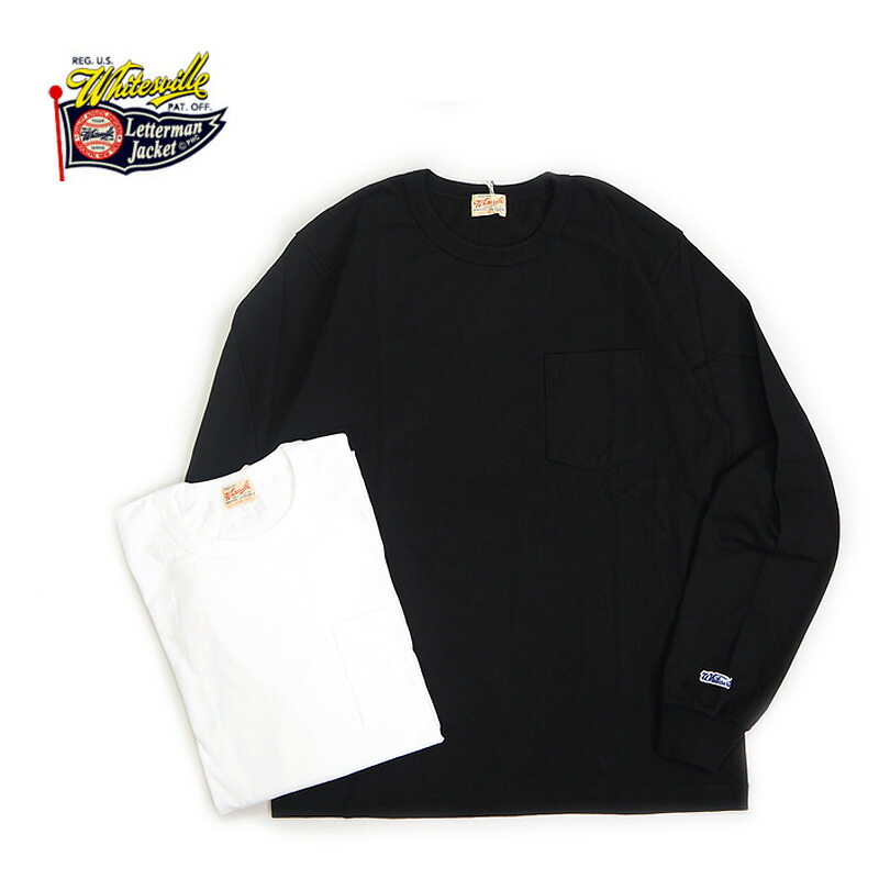 Whitesville ホワイツビル長袖ティーシャツ“LONG SLEEVE POCKET T-SHIRT”WV68849 119/BLACK-105/OFF