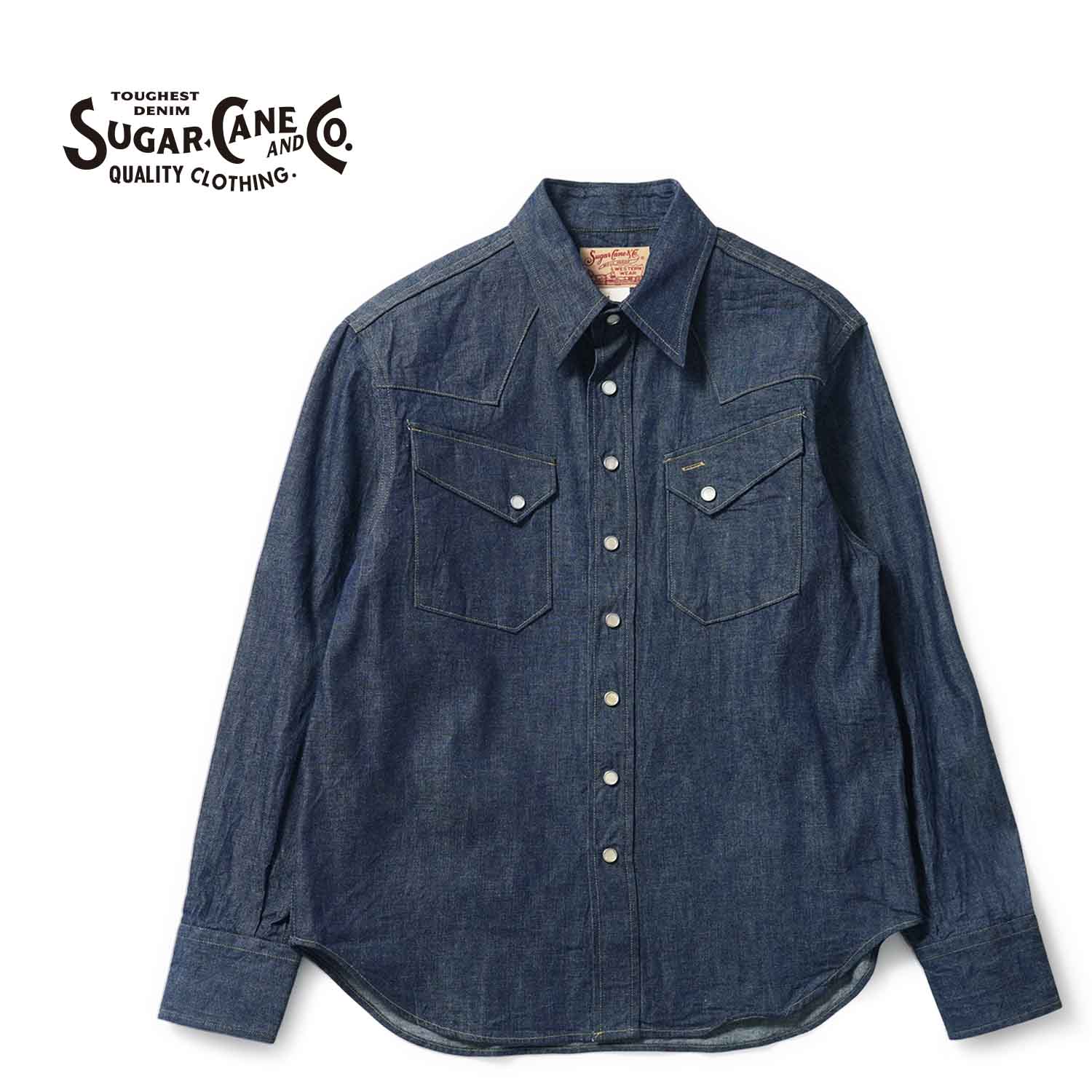 楽天市場】送料無料 SUGAR CANE【シュガー ケーン】BLUE DENIM WESTERN