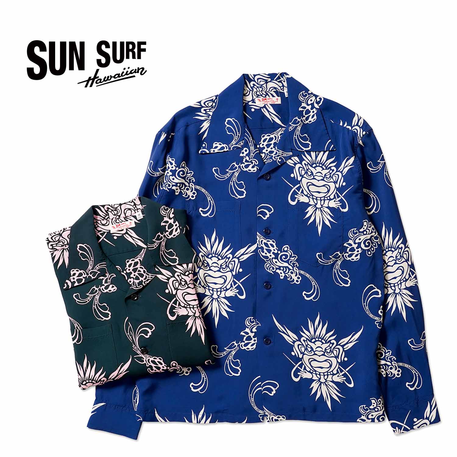 SUN SURF サンサーフ 長袖 アロハシャツ “INCARNATION OF GOD” KIHIKIHI SS29601