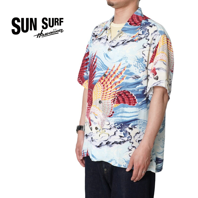 SUN SURF × HINOYA 70周年　レーヨンオープンカラーシャツ SUN SURF × HINOYA 70周年 レーヨンオープンカラーシャツ
