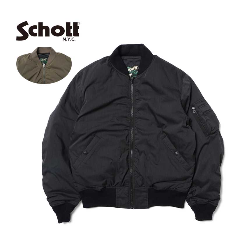 [新品]SCHOTT x NANGA MA-1 BLACK retom_782-4253005