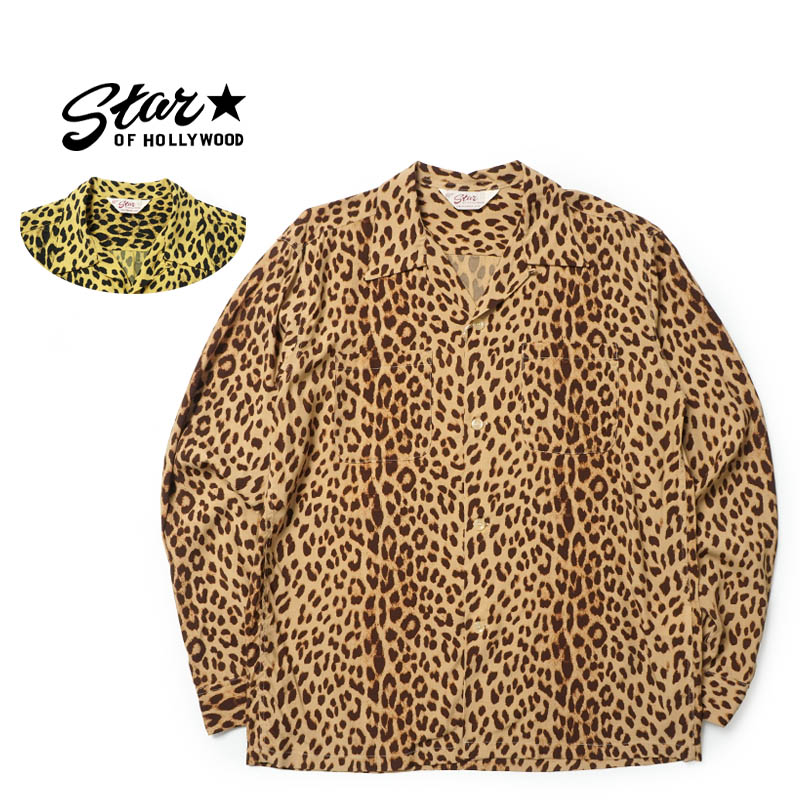 STAR OF HOLLYWOOD スターオブハリウッド 長袖 シャツ HIGH DENSITY RAYON L/S OPEN SHIRT \