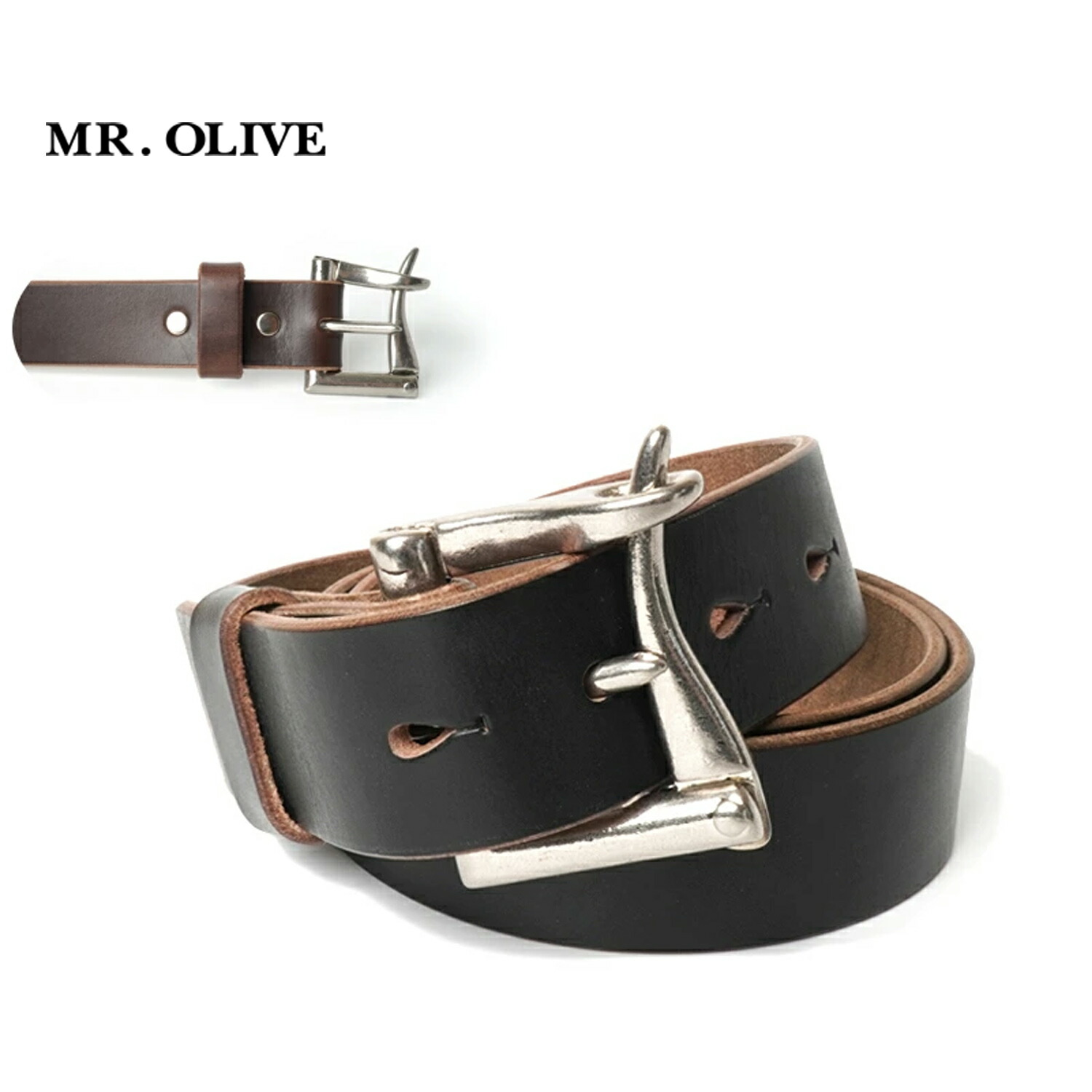 MR.OLIVE ミスターオリーブベルトHORWEEN CHROMEXCEL LEATHER\"FIREMAN BELT\""ME403H"