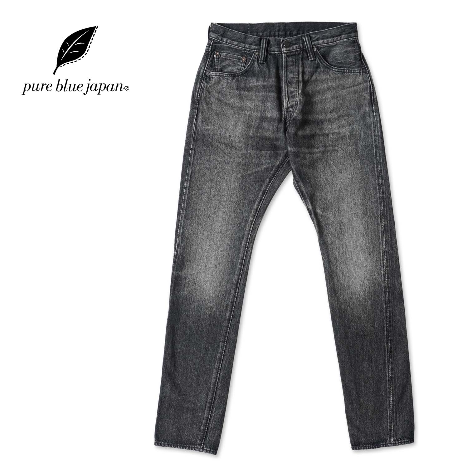 pure blue japan ピュアブルージャパン パンツ “Relax Tapered” USED-019-BK