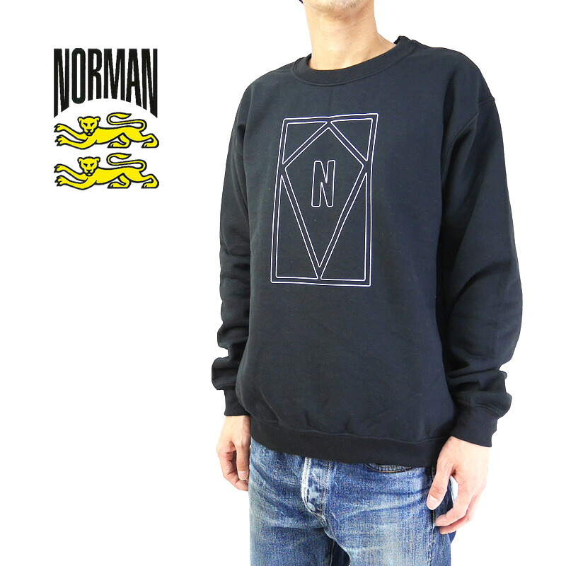 NORMAN ノルマン スウェット Logo Print Crew Neck Sweat Tee Shirts NOR-0036 【ロゴ フレンチトラッド フランス　メンズ 】【RCP】10P03Dec16