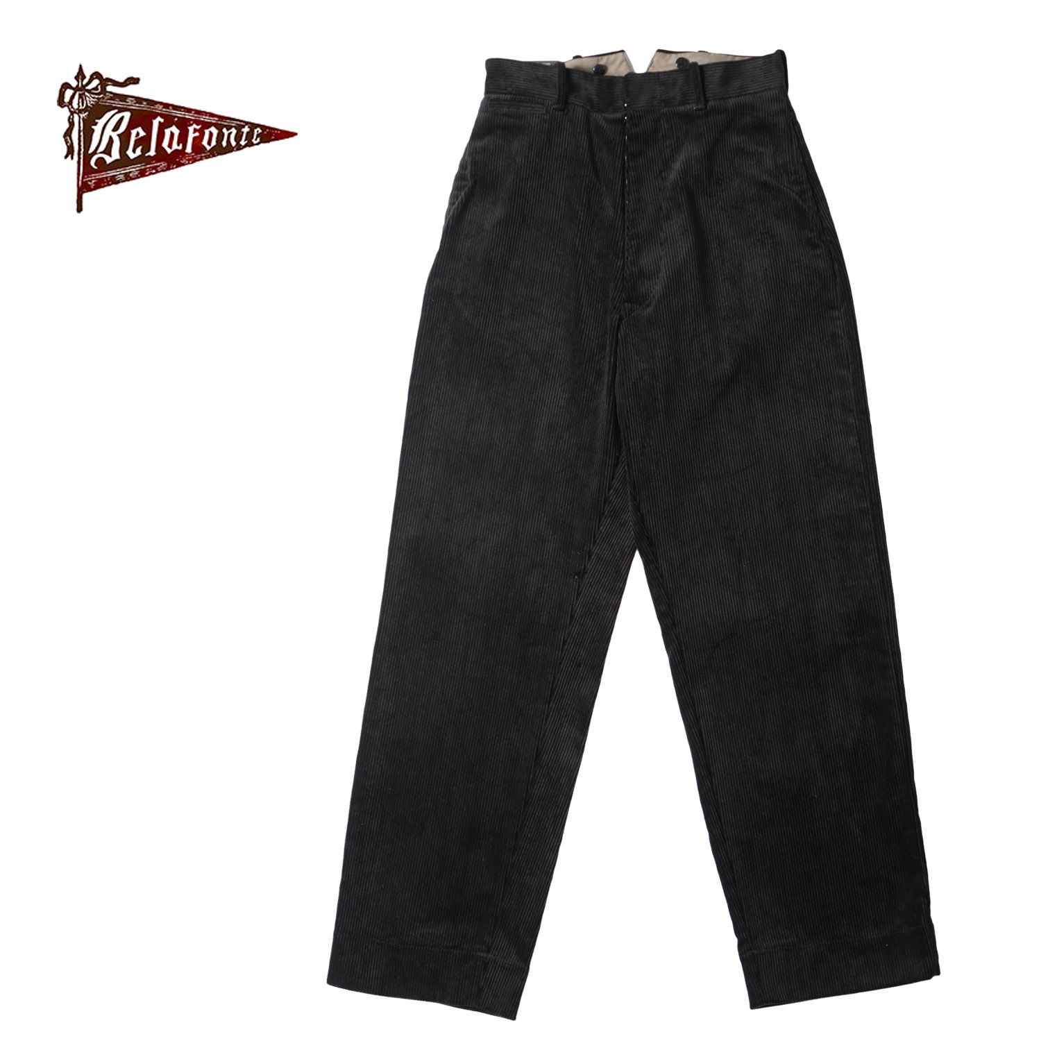 BELAFONTE ベラフォンテ パンツ&ldquo;RAGTIME HIBACK TROUSERS BUCKLE BACK HEAVY CORDUROY&rdquo;BF-24-25｜ろーぐす