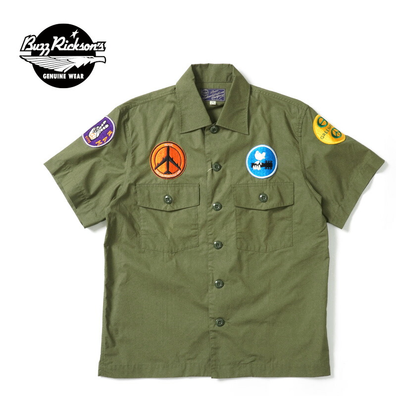 バズリクソンズ ミリタリー シャツ サイズL が XL スヌーピー シャツ 楽天市場】No.BR37327 BUZZ RICKSONS×PEANUTSバズリクソンズ