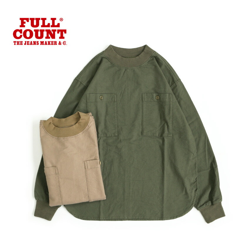 フルカウント　プルオーバー　40 楽天市場】FULLCOUNT フルカウント 長袖 プルオーバーシャツ