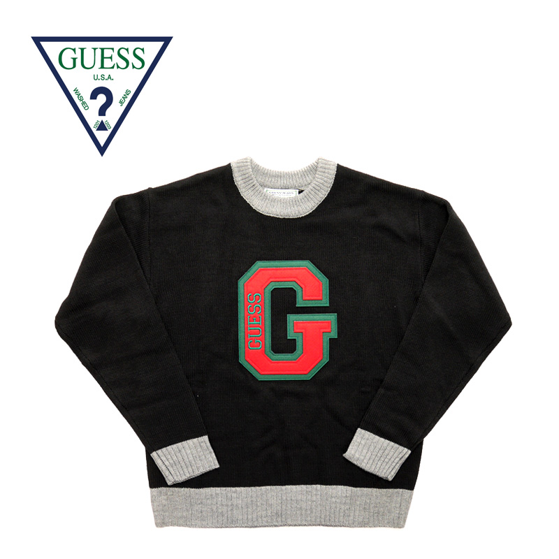 売れ筋がひ Guess 正規品 楽ギフ 包装 Rcp 10p03dec16 ロス 正規取り扱い代理店 ロゴ Grfw19 026 Sweater Logo セーター グリーンレーベル ゲス Label Green Guess Grfw19 026 Tonydemeo Com