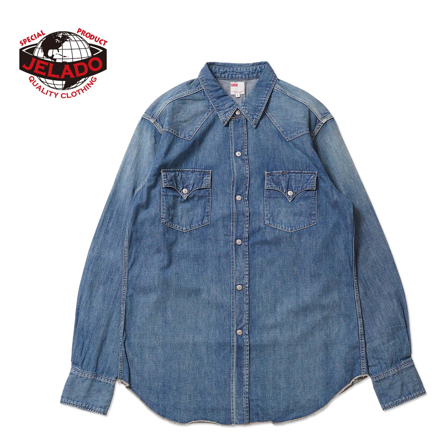 JELADO ジェラード 長袖シャツ“Faded Denim Vaquero Shirt”JP21128