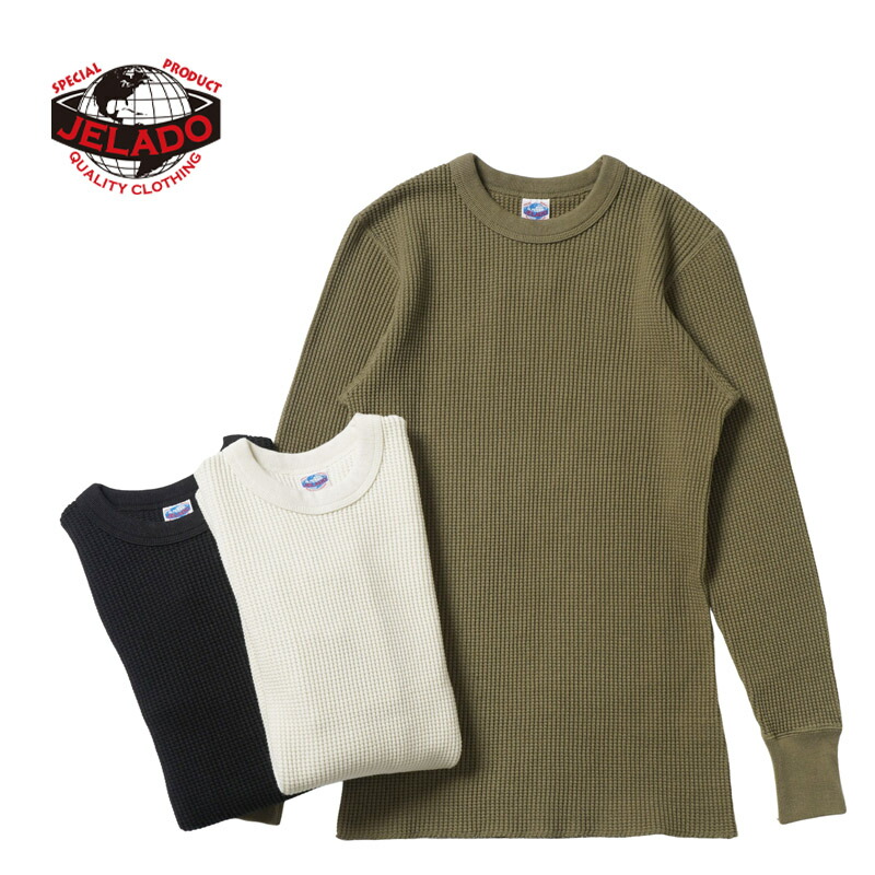 JELADO ジェラード 長袖 Tシャツ “Mega Thermal Crew Neck” AB94237