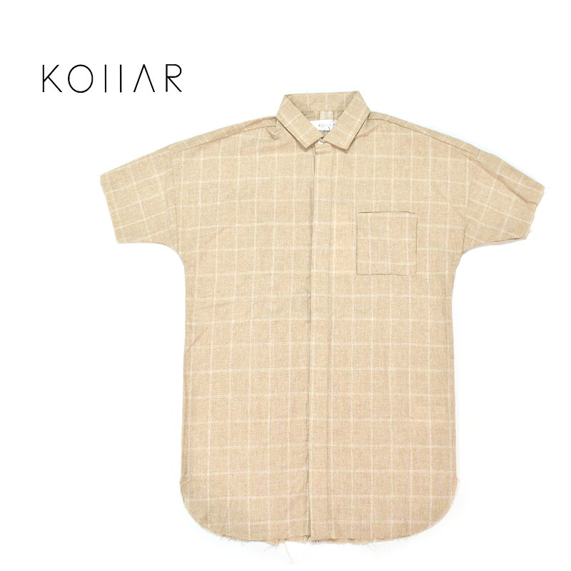 KOLLAR CLOTHING カラークロージング 半袖 シャツ FLANNEL FBUT-100