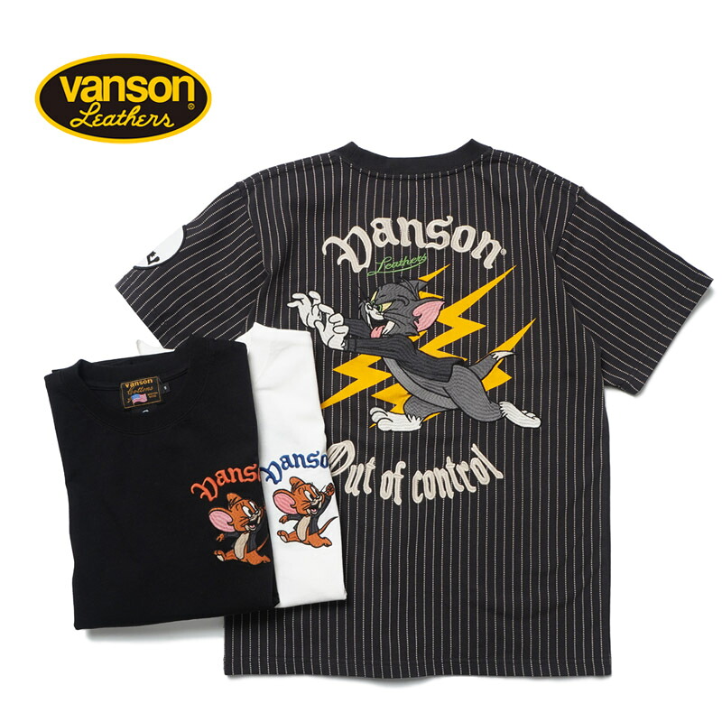 VANSON バンソン 半袖Tシャツ Tom and Jerry \