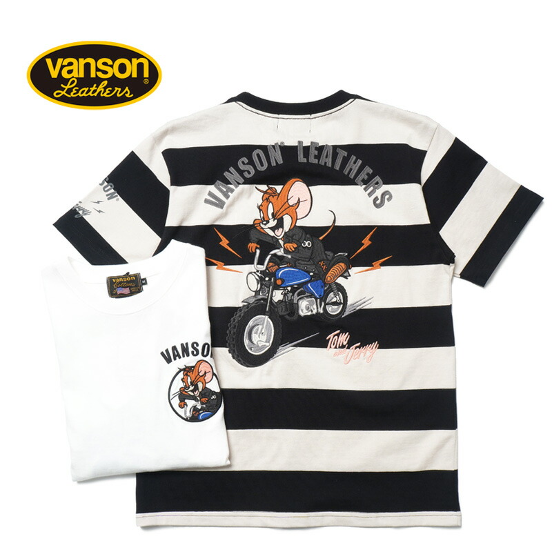 VANSON バンソン 半袖Tシャツ Tom and Jerry \