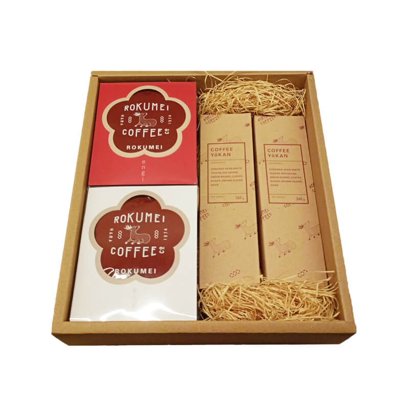 コーヒー ギフト プレゼント コーヒーギフト ドリップ バッグ 珈琲 珈琲ギフト 羊羹 送料無料 熨斗 名入れ セット 和菓子 スイーツ 結婚祝い 内祝い お祝い お返し 贈答 人気 ドリップバッグ 高品質 高級 飲み比べ engi（縁起） 5種 10pcs