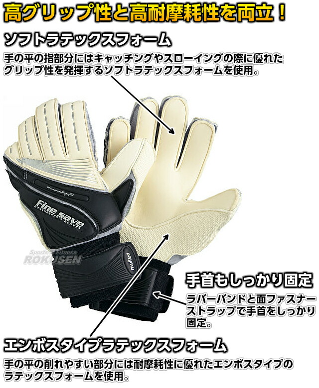 楽天市場 モルテン Molten サッカー キーパーグローブ ファインセーブ 9号 8号 Kg 90 Kg 80 キーグロ ろくせん