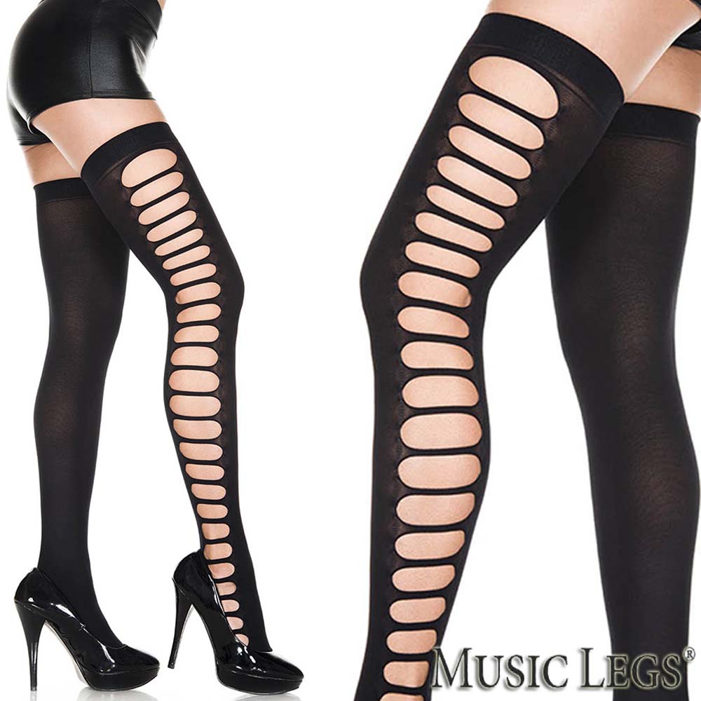 楽天市場 Musiclegs ミュージックレッグス サイドカットアウト サイハイタイツ ストッキング Ml4656 ブラック 黒 ニーハイ ダンス 衣装 70デニール レディース 穴開き 穴あき コスチューム コスプレ オーバーニータイツ A649 ローリンキャンディー