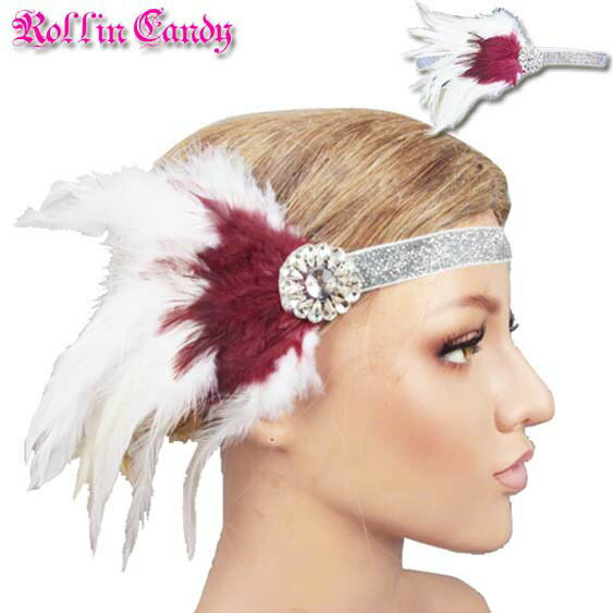 楽天市場 ゴージャス ツートーンフェザー ストーン ヘアカチューム ヘアアクセサリー ヘッドドレス ヘアバンド カチューシャ 羽根 白 ホワイト 赤 髪飾り ダンス 衣装 ウェディング ブライダル パーティー ラインストーン ジャズ ダンス 衣装 ヘッドバンド ボヘミアン
