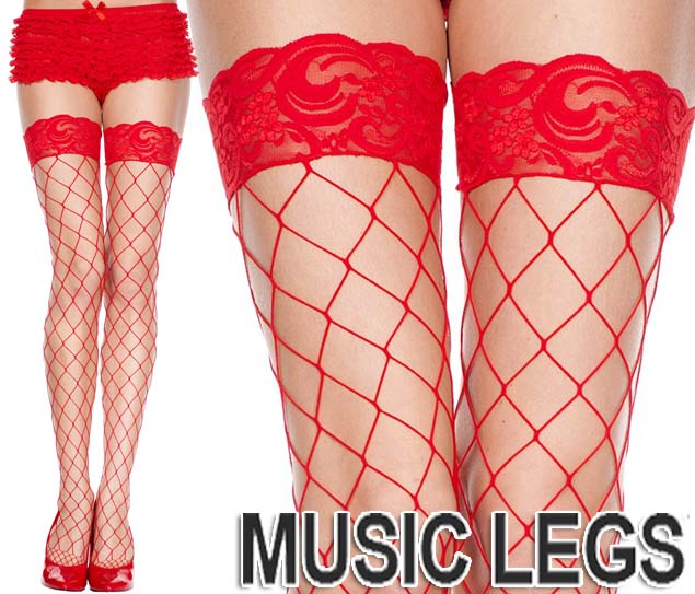 87％以上節約 MusicLegs ミュージックレッグス ビッグダイアモンドネット レーストップサイハイストッキング 網タイツ ML4925 黒 白  赤 ブラック ホワイト レッド ニーハイ レディース パーティー フォーマル 64a-66a qdtek.vn