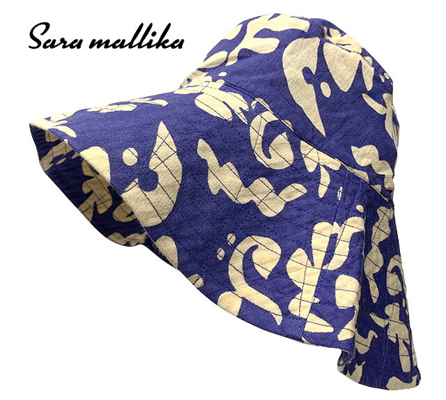 【SARA MALLIKA】COTTON POPLIN PRINT HAT