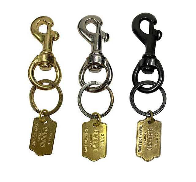 【楽天市場】GLAD HAND グラッドハンド SWIVEL SNAP KEY HOLDER スイベル スナップ キーホルダー 3色（ブラス