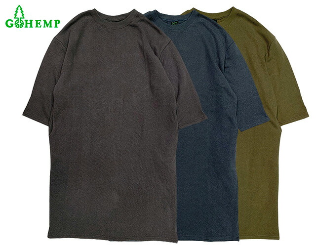 GOHEMP ゴーヘンプ LOOSE ONE PIECE 猥りがわしい 衣裳 スウェットワンピ 麻 綿 ヘンプ go hemp 2023FW メンズファッション-トップス-スウェット・トレーナー