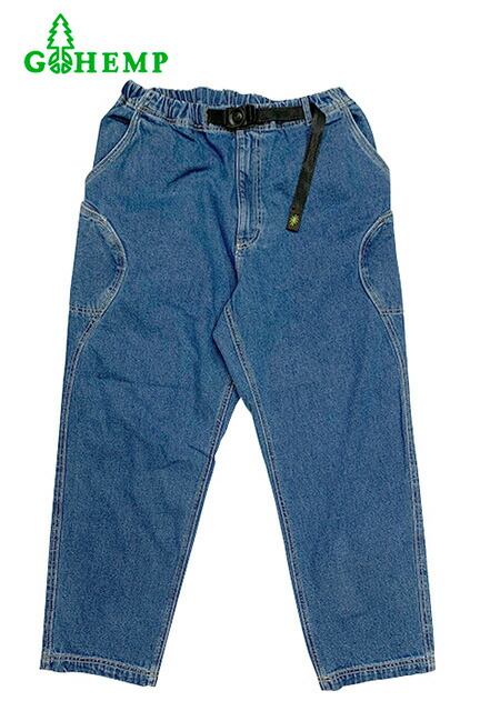GOHEMP ゴーヘンプ HIGH EXPLORER PANTS 御機嫌 エクスプローラー ズボン下 USED WASH ユーズドウォッシュ 12薬局衡オンス ヘンプコットンデニム 麻 Men\u0027s メンズ Ladies\u0027 レディース イージーパンツ