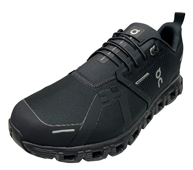 ON オン Cloud 6 WP BLACK/BLACK WOMEN クラウド6 Waterproof お水校正刷り 黒いこと スニーカー 軽さ 駈けっくらシューズ レディース