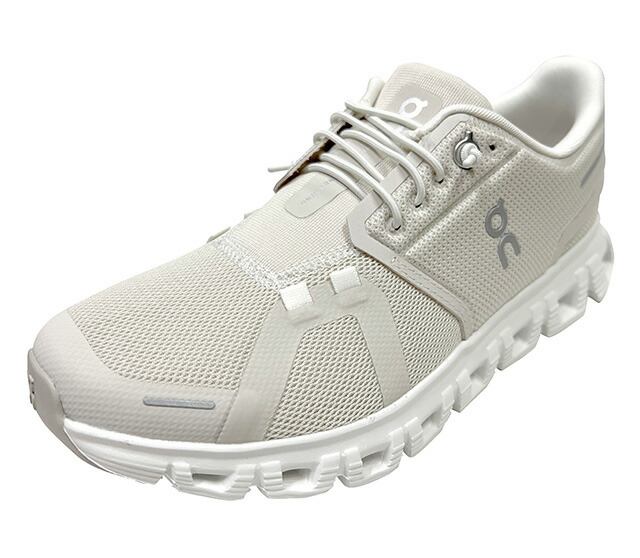 ON オン Cloud 6 クラウド6 WOMEN PEARL/WHITE スニーカー 軽さ パール白いこと 駈けっくらシューズ レディース