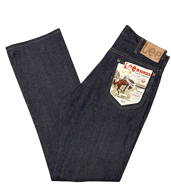 Lee リー　THE ARCHIVES RIDERS 101-Z 1954 MODEL　ライダース 101-Z 1954年モデル　INDIGO インディゴ　NON WASH 未洗い　復刻モデル　MADE IN JAPAN　ジェームス・ディーン