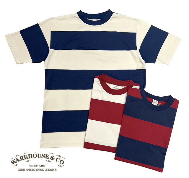 楽天市場】WAREHOUSE ウエアハウス パネルボーダー Tシャツ Lot.4093