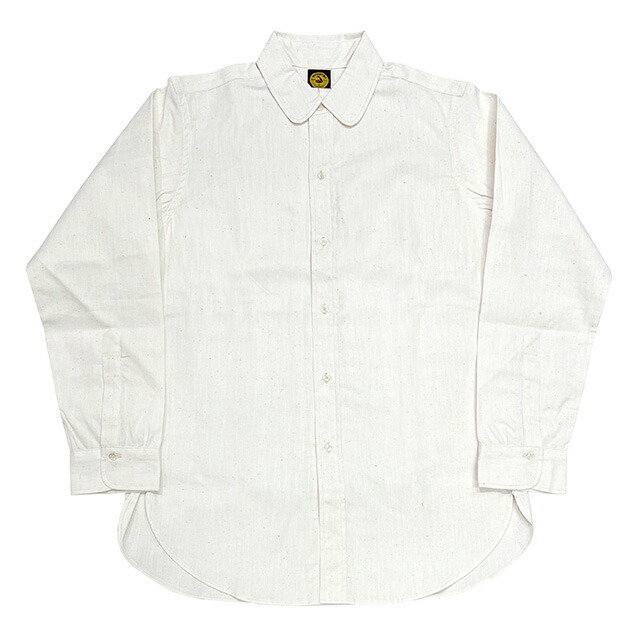 John Gluckow ジョングラッコー Lot JG-34 BB ROUND COLLAR OXFORD ラウンド色合いオックスフォード プルオーバー NATURAL 自然的 WAREHOUSE お召しもの棲み家 日本製