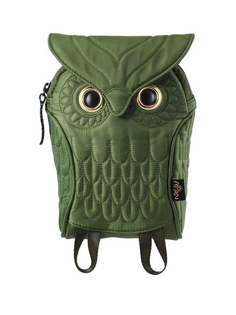 MORN CREATION　モーン クリエイション　ミミズクポーチ （L）OLIVE オリーブ｜ローリングストーン
