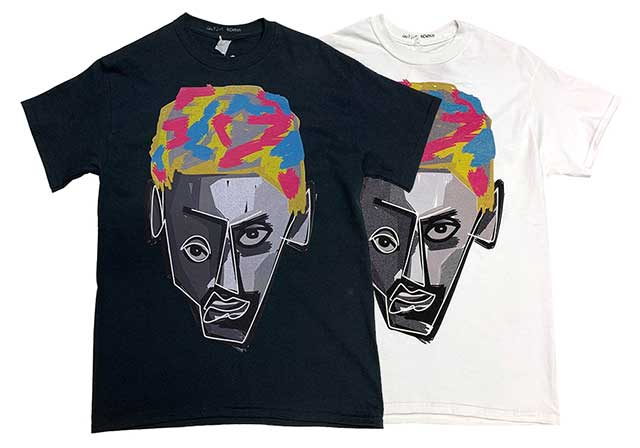 Bend S ベンズ Jackson Matisse Rodman Tee ジャクソンマティス コラボ デニス ロッドマン Tシャツ 2色 White Black ステッカー付き Peoplenet Dk