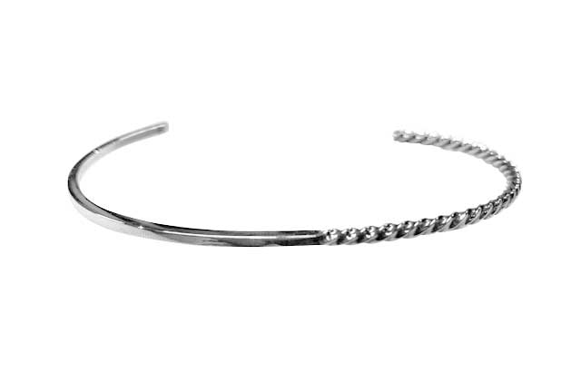 Sunku サンク TWIST BANGLE #3 ツイスト バングル #3 silver925 シルバー SK-285-003 39|ローリングストーン