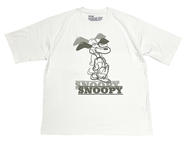 Johnbull ジョンブル PEANUTS SNOOPY スヌーピー Tシャツ WHITE 半袖