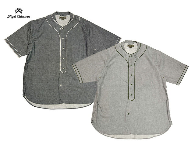 楽天市場】NIGEL CABOURN BASEBALL SHIRT S/S -TYPE2