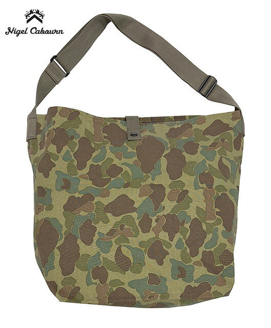 Nigel Cabourn ナイジェル・ケーボン　MULTI BAG　DUCK HUNTER CAMO　マルチバッグ　ダックハンターカモ　迷彩　MADE IN JAPAN｜ローリングストーン