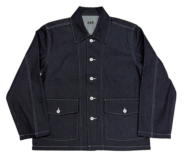 US手合い 40\u0027sジーンズ 細工物制服 ジーンズ上衣 INDIGO インディゴ リジット 未洗いもの【新品】