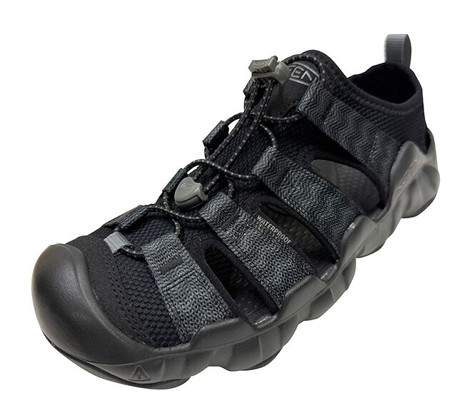 KEEN キーン　HYPERPORT H2　ハイパーポート エイチツー　サンダル　BLACK/STEEL GREY　ブラック/スティールグレー　スポーツサンダル　アウトドア　LADY'S　レディース