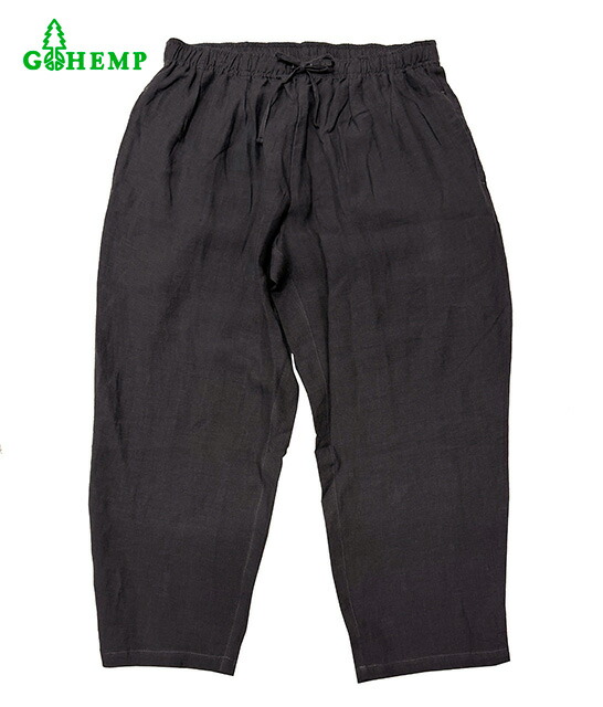 GOHEMP　ゴーヘンプ GREEN HILL PANTS　グリーンヒルパンツ STONE GRAY ストーングレー　ヘンプ　麻　天然素材　2026ss｜ローリングストーン