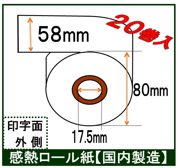 楽天市場】券売機 ロール紙 ５巻入り幅57.5mm 長さ300Ｍ 感熱紙