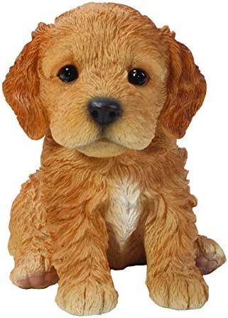 座っているコッカープーの犬ころ 彫り物 かざり付ける室内装飾 和氏の璧犬飾りつけ コッカー・スパニエル プードル ドッグカフェ(インポート品