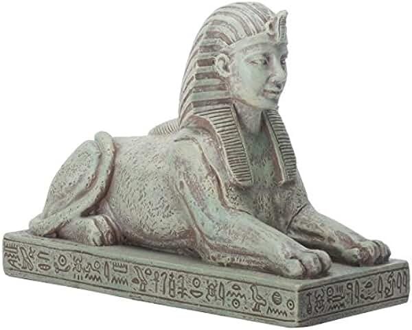 古代エジプト・アラブ共和国 スフィンクス彫り物 飾りつけ マルチ色つや刻みつける/カフラ王 金字塔 百獣の王 ナイル川 差し上げ物 インポート品