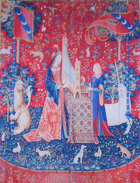 楽天市場】西洋美術 中世タペストリー 「貴婦人と一角獣」のユニコーン 